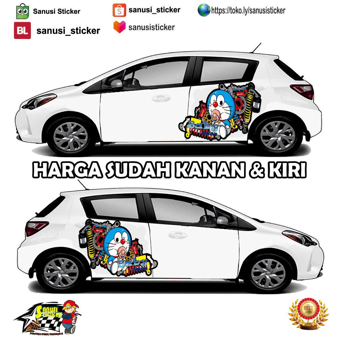Jual Sticker Doraemon Mobil Terlengkap Lazada