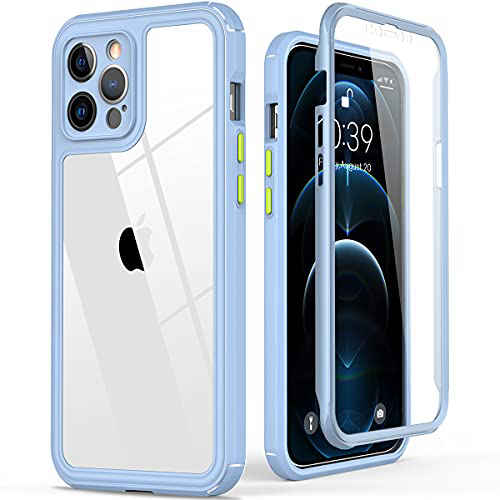 Purple Blue AOPULY for iPhone 13 Pro Max Case 6.7 with 2 Screen Protector,Full Body Rugged Heavy Duty Military Grade Cover,Shockproof/Drop Proof Protection Phone Case 
