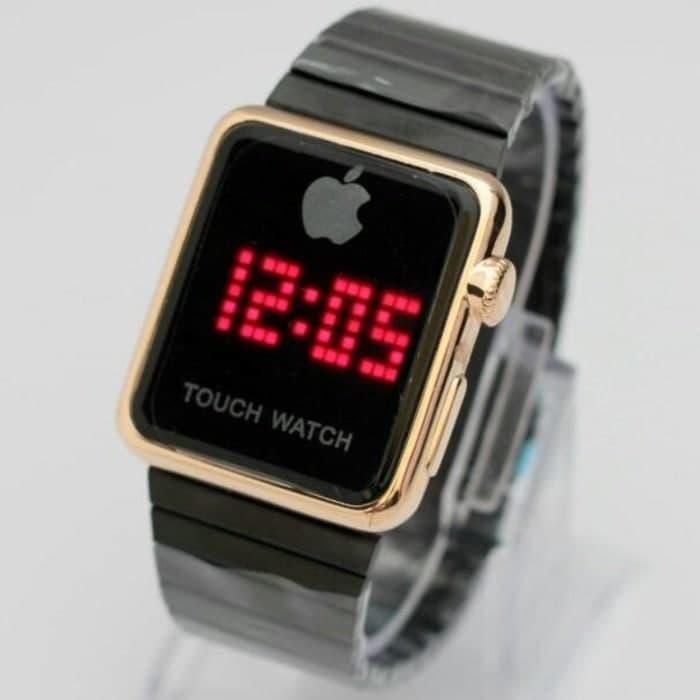 PROMO!!! JAM TANGAN IPHONE TOUCH WATCH PRIA WANITA ELEGHANT DAN FREE BATERAI CADANGAN