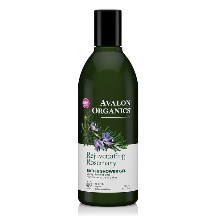 TERLARIS Rosemary Rejuvenating Organic Bath Shower Gel, Avalon Organics - AHofdenu