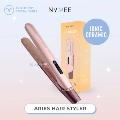 NVMEE- Catokan Pelurus Pengeriting Aries Hair Styler Multifungsi Dan Elegant