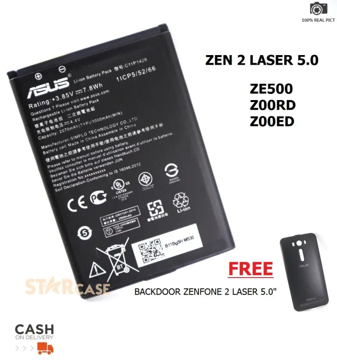 Free Backdoor Laser 5 0 Baterai Asus Zenfone Laser 2 5 0 Inch Ze500 Z00rd Z00ed C11p1428 Original Oem 100 Lazada Indonesia