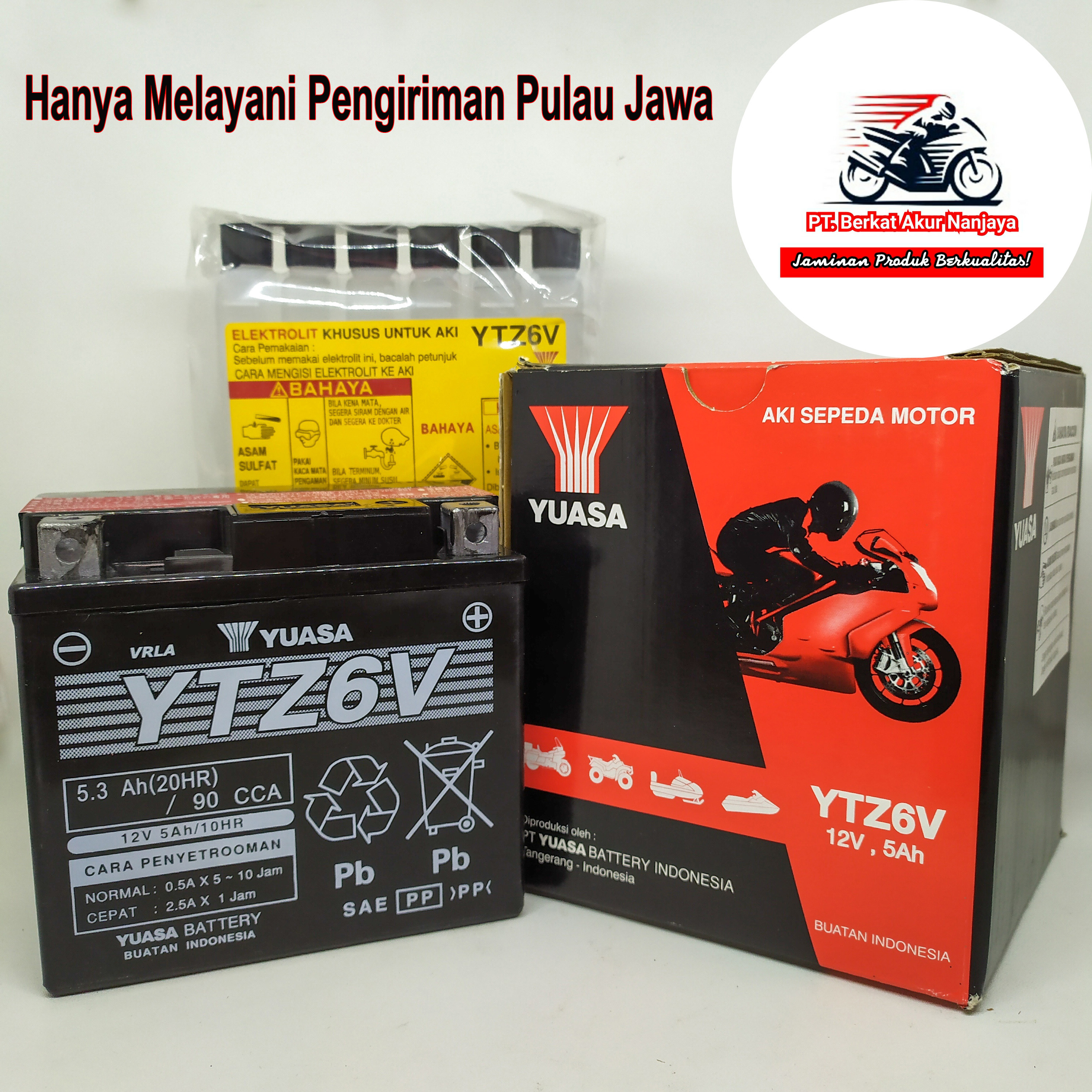 YUASA YTZ6V 12V 5Ah aki motor original 12v 5ah vario 125 150 pcx lexi
