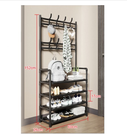 RAK GANTUNG BAJU STAND HANGER SEPATU PENYIMPANAN JAKET TOPI Rak Toilet