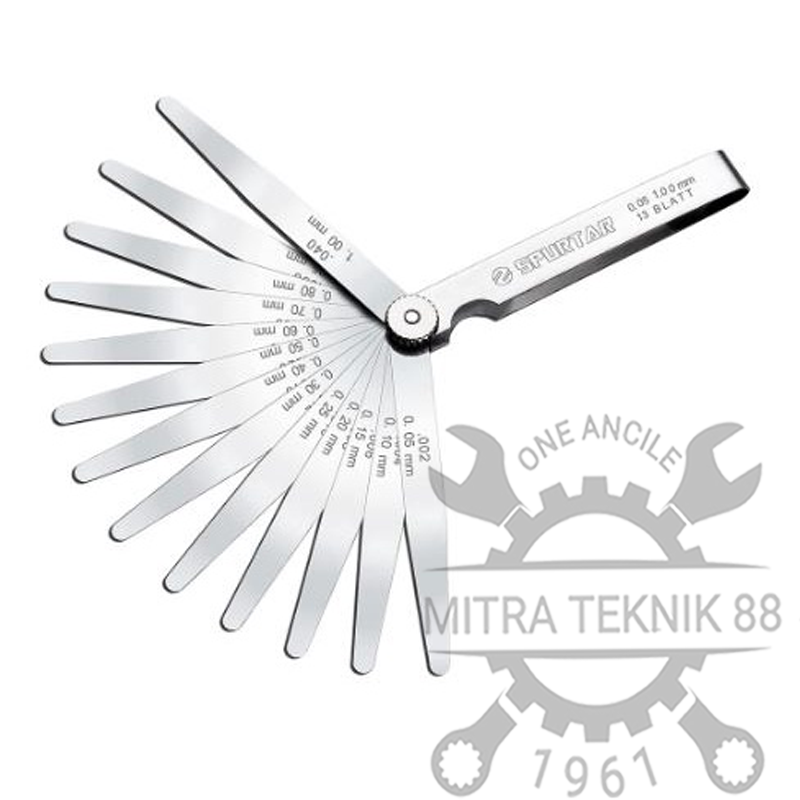 MITRA TEKNIK 88YUKIDO Feeler Gauge Alat Pengukur Celah Lubang Set Lengkap Filler Gauge Fuler