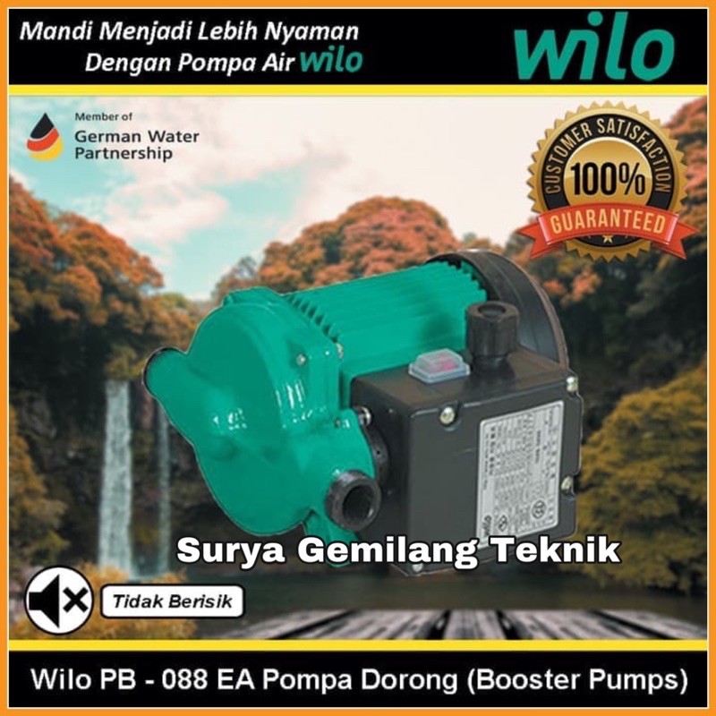 Mesin Pompa Air Pendorong Wilo PB-088 EA Booster Pump | Lazada Indonesia