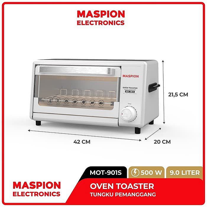 maspion oven toaster mot 901s