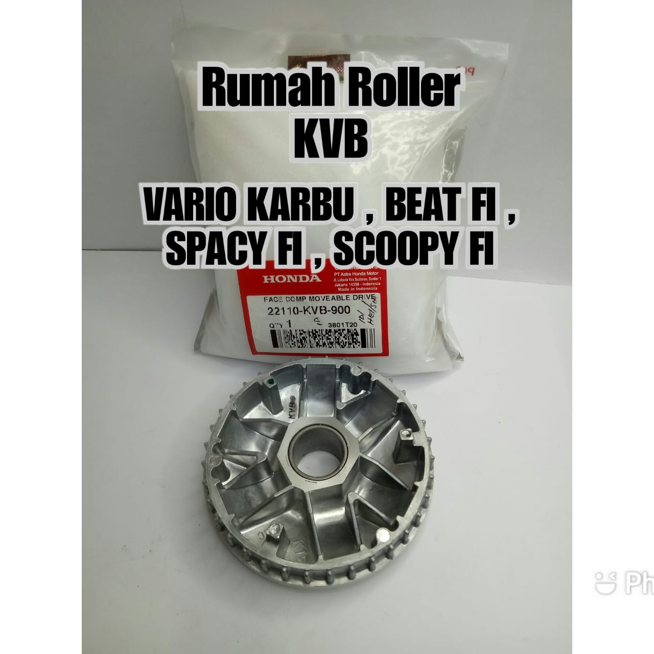 Rumah roller only Vario 110 Karbu Spacy Scoopy Beat Fi Injeksi Original ...