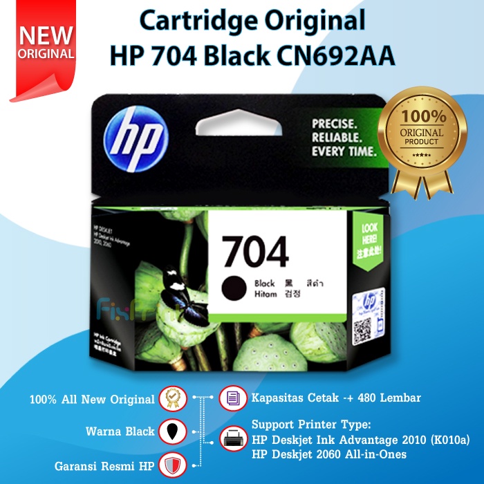 Jual Cartridge Hp 704 Black Terbaru 
