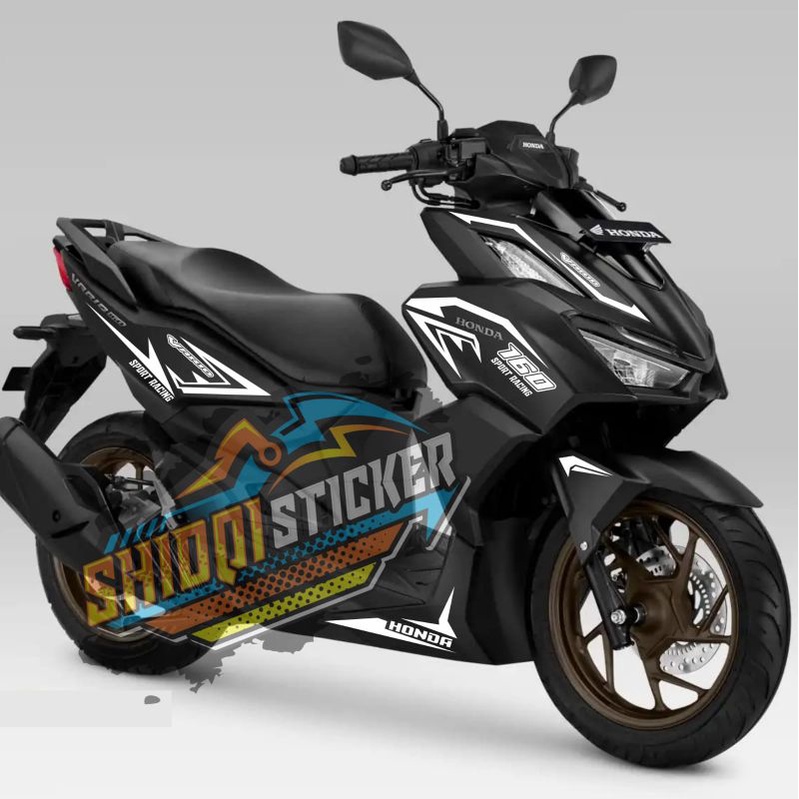 Stiker motor Stiker vario 160 esp Sticker bodi vario 160 hitam lis bodi ...