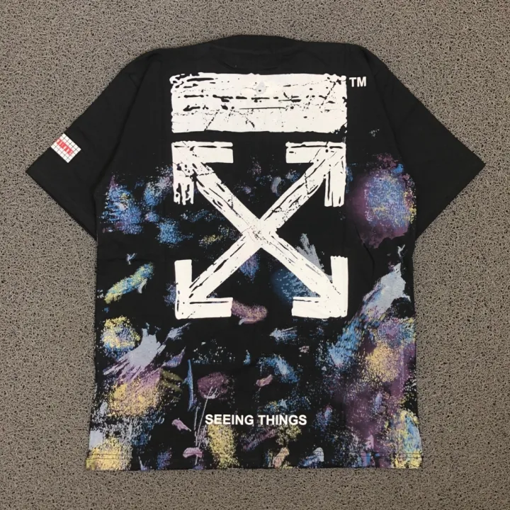 off white t shirt galaxy