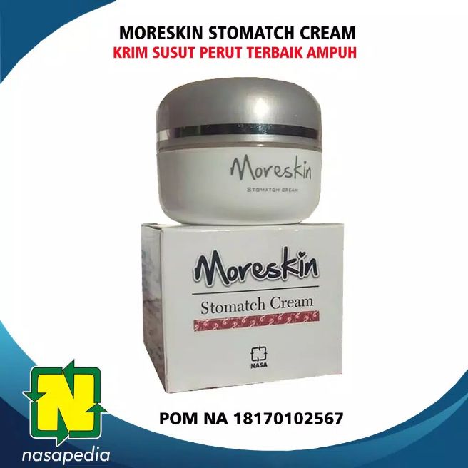 Moreskin Stomatch Cream Krim Susut Perut Original Nasa Penghilang Lemak Perut Agen Kecantikan Lazada Indonesia