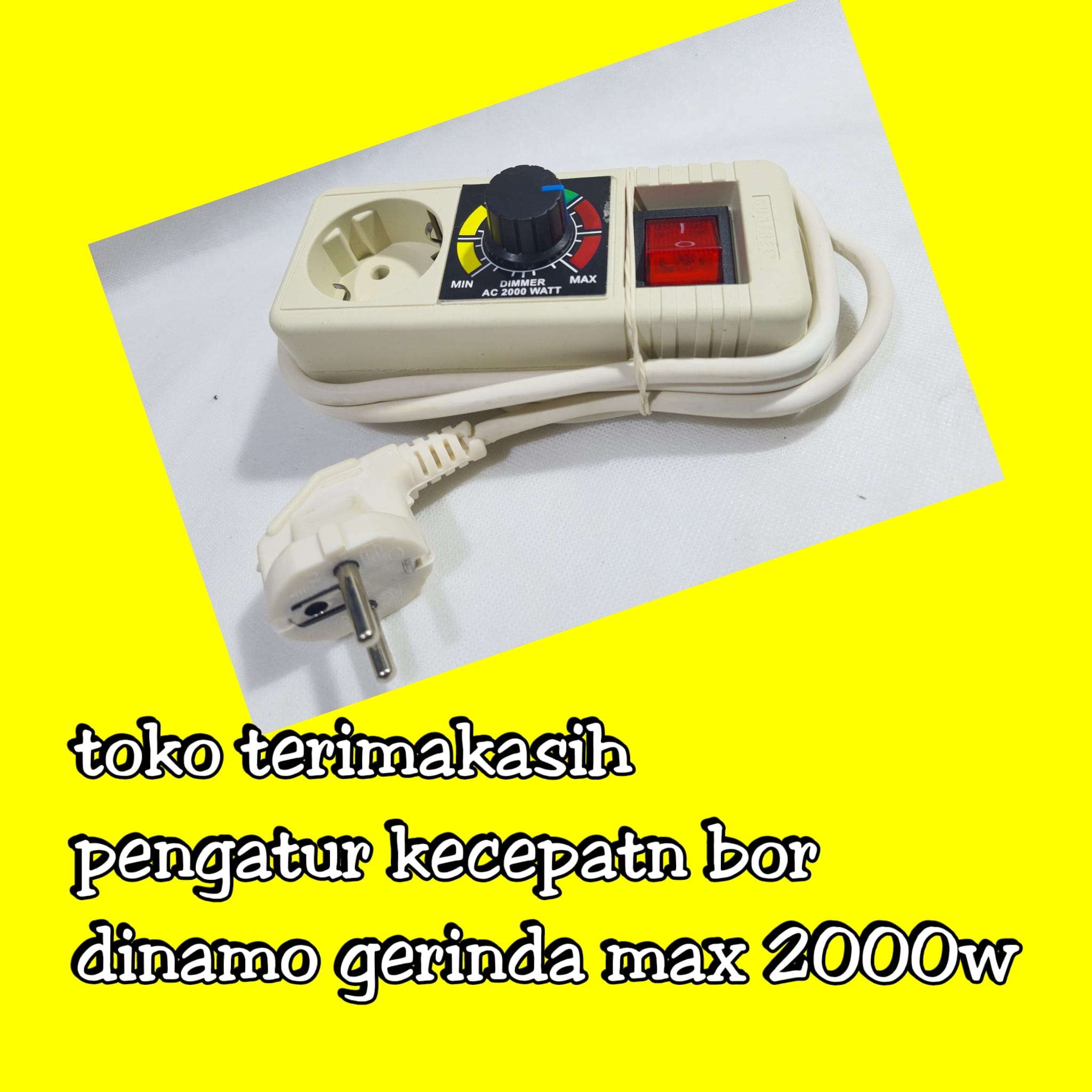 TTBDG Dimmer Speed Control Gerinda Max 2000 Watt 220 Voltase Pengatur Kecepatan Gerinda Lazada