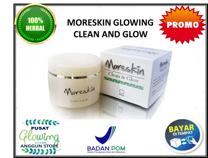 Glowing Wajah Moreskin Clean Glow Original Nasa Moreskin Clean And Glow Moreskin Clean Glow Krem Pencerah