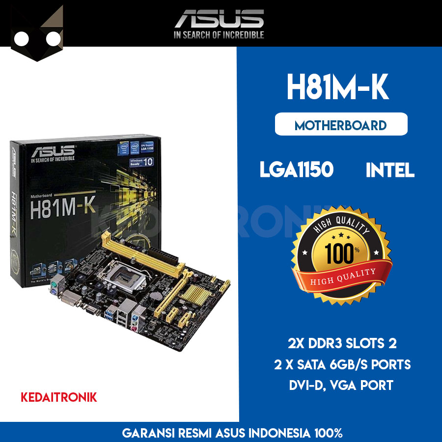 Motherboard ASUS H81MK Socket LGA 1150 DDR3 ORIGINAL Lazada Indonesia