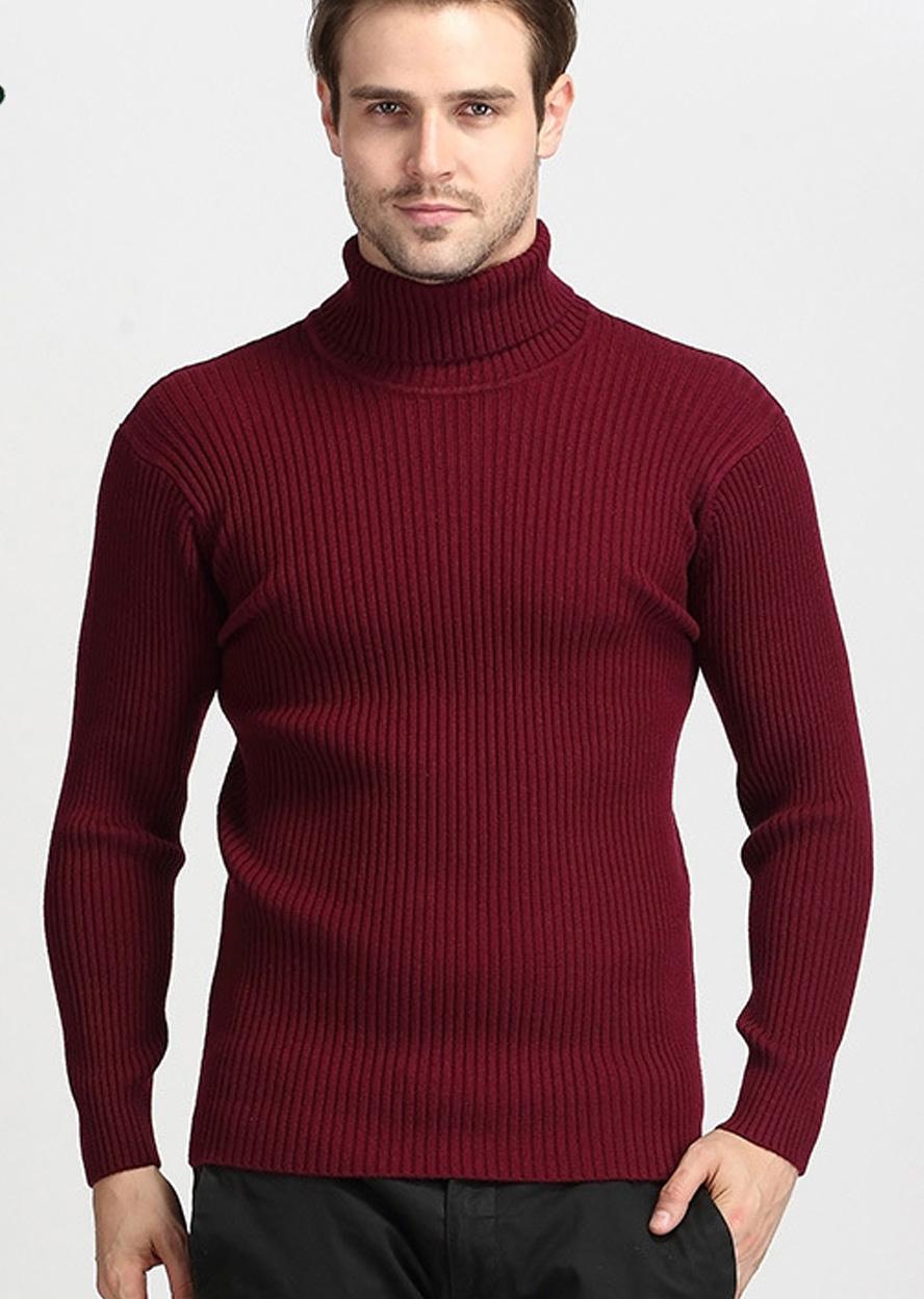 sweater turtle neck man-sweater rajut 