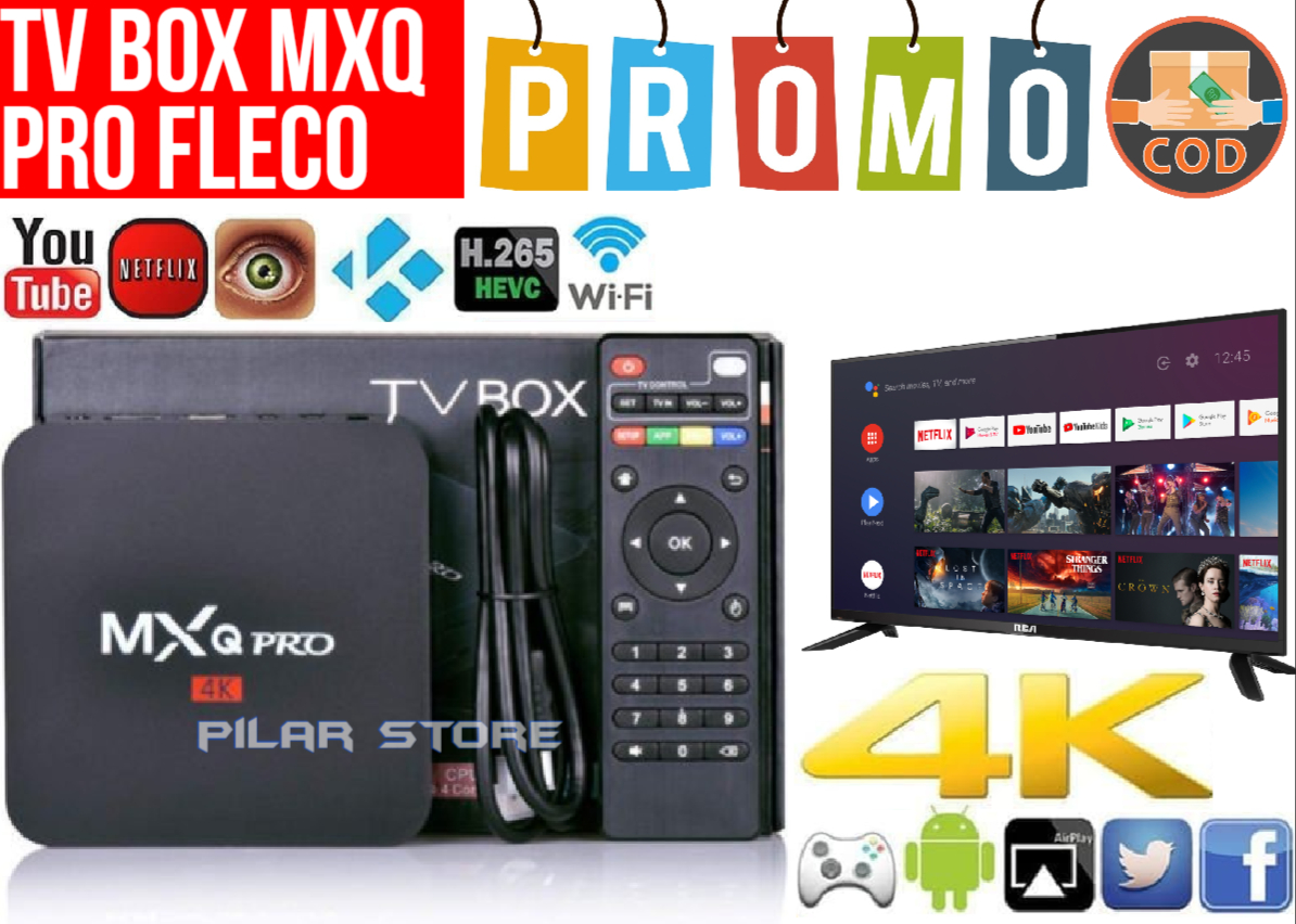 Android TV BOX MXQ-Pro FLECO 4K Smart TV Box Media Android TV