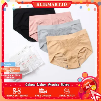 KLIKMART 69 - Celana Dalam Wanita Sutra Mulus/Seamless 3D Underwear Menstruasi