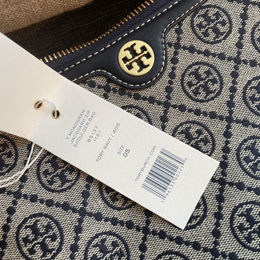 Tory Burch 85137 T Monogram Jacquard Zip Shoulder Bag | Lazada Indonesia