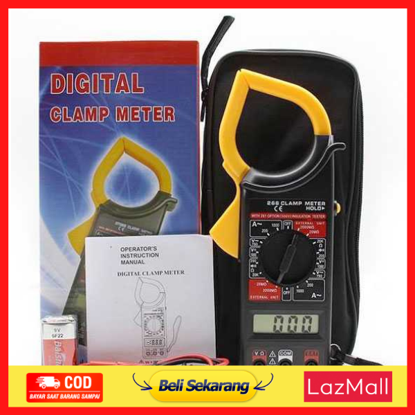 Digital Clamp Multimeter Tang Ampere / Multitester Digital Lengkap ...