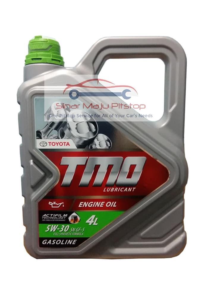 Toyota Motor Oil TMO 5W-30 API SN 4 LITER - Pelumas Oli Mobil Full Synthetic Oil - Cocok Untuk TOYOTA AVANZA - TOYOTA AVANZA VELOZ - DAIHATSU XENIA - TOYOTA RUSH - DAIHATSU TERIOS ORIGINAL