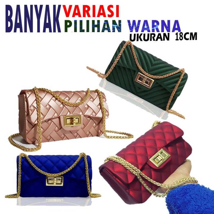 galery shop tas  wanita  jelly  mini bag BISA BAYAR DITEMPAT 