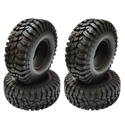 4PCS 112mm Rubber 1.9 Inch Wheel Tire Tyre for 1:10 RC Crawler Car Axial SCX10 90046 AXI03007 Traxxas TRX4 D90 D110 TF2