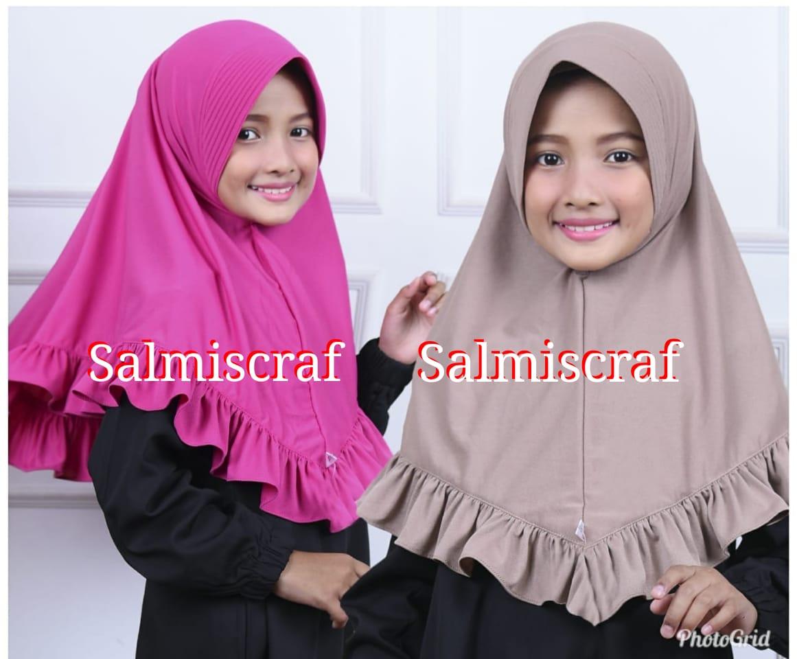 Salmi Scraf - Hjab Anak Rempel / Hijab Instan / Hijab Syar'i terbaru / Jilbab Syar'i / Fashion Wanita Murah / Kerudung Wanita
