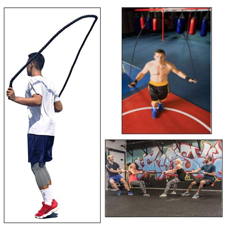 2.8M X 25Mm Heavy Jump Rope Weighted Battle Skipping Ropes Power ...