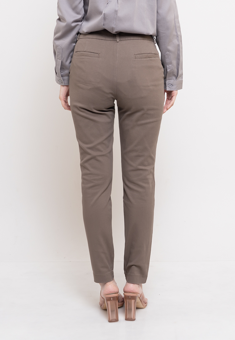 GEELA - Slim Fit Pants Fossil - Chinos 