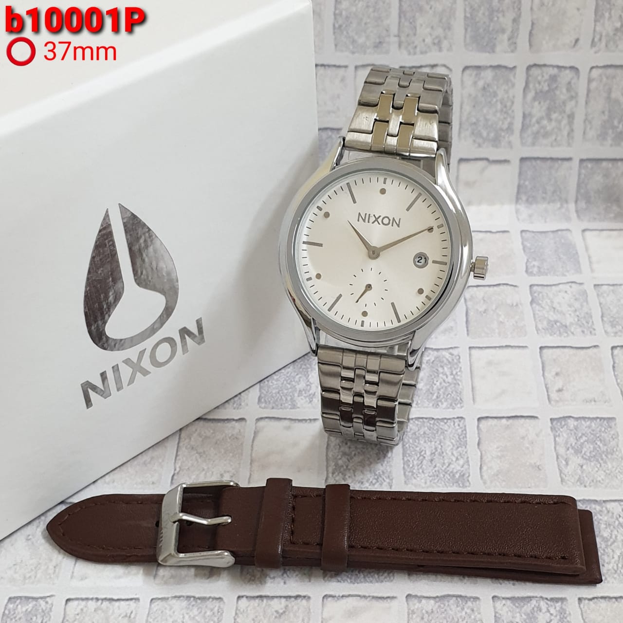Jam Tangan Nixon Paket Tanggal Aktif Detik Bawah Aktif (Include Box