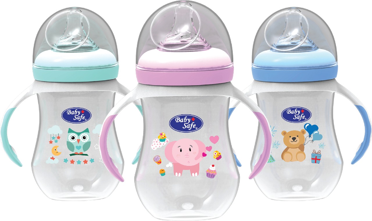 LITTLE JUMBO Baby Safe 3 Stage Feeding System Botol Susu Wide Neck 250ml WN30 0-3 Tahun Mulai dari Dot hingga Spout terdapat dalam kemasan PALING MURAH