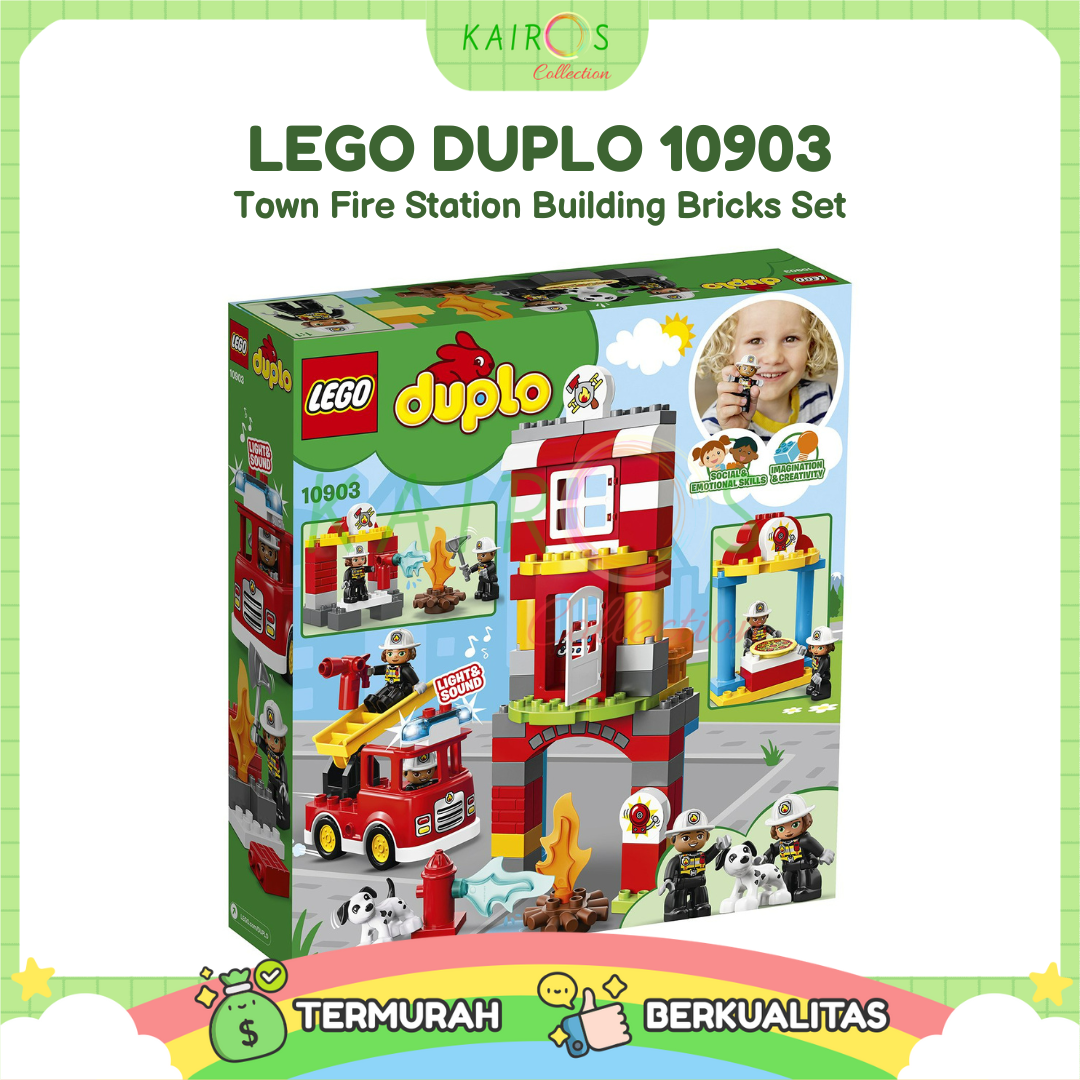 Lego 10903 duplo town fire station building best sale bricks set