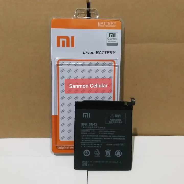 Batre Baterai Xiaomi Redmi Note 4x Battery Original 99 Xiaomi Bn43 Lazada Indonesia