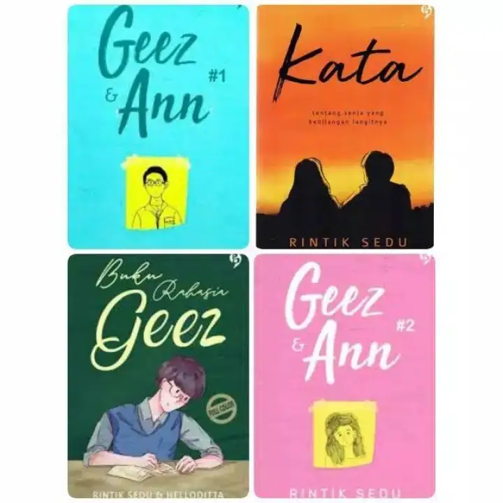Set 4 Novel Rintik Sedu Kata Geez Aan 1 Geez Ann 2 Rahasia Geez Lazada Indonesia