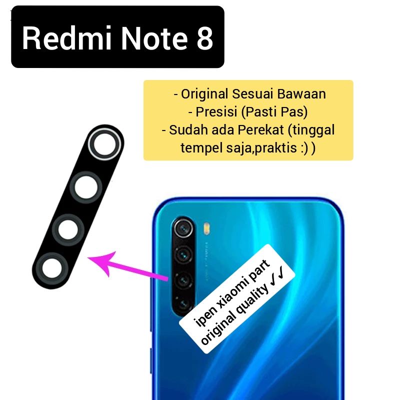 Kaca Lensa Kamera Redmi Note Original Lens Camera Xiaomi