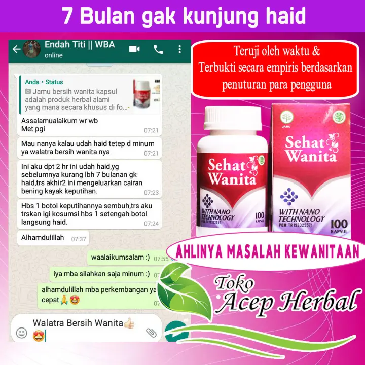 Obat Telat Haid 1 2 3 4 Bulan Hingga Menahun Herbal Obat Pelancar Haid Obat Telat