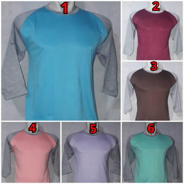 Kaos Raglan 3/4 versi murahtosca abu 06,XXL () (tosca abu 06,XXL)