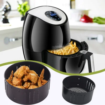 D5JKY High Quality Sturdy Fit all Airfryer Air fryer accessories Kitchen Dishwasher Safe Air Fryer Basket Cooking Tool Baking Tray Kitchenware