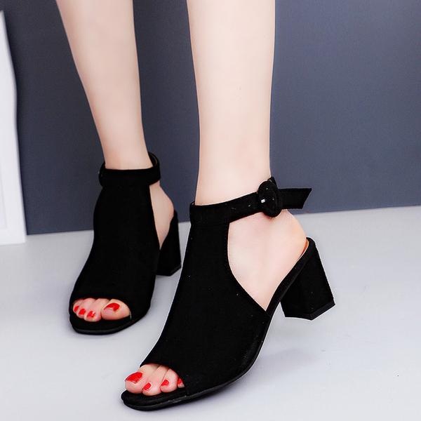 BAIMSHOE SEPATU SANDAL HEELS WANITA TALI HAK TAHU AG422