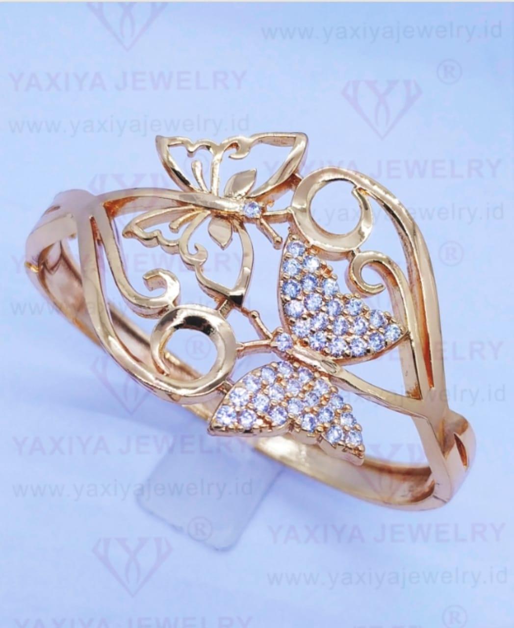 Gelang Bangle Model Bukaan Xuping Gold / Perhiasan Penganti Emas Good Quality Mata LUX