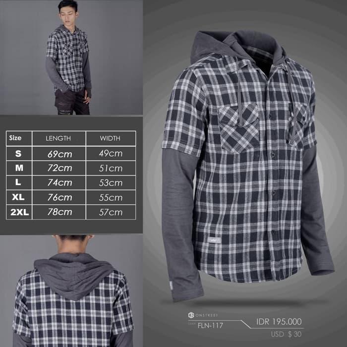 FLANNEL HOODIE DOUBLE LAYER ONSTREET 