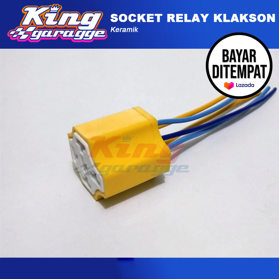 SocketSoket RelayRileyRilei Klakson 4 KakiKabel KeramikCeramic