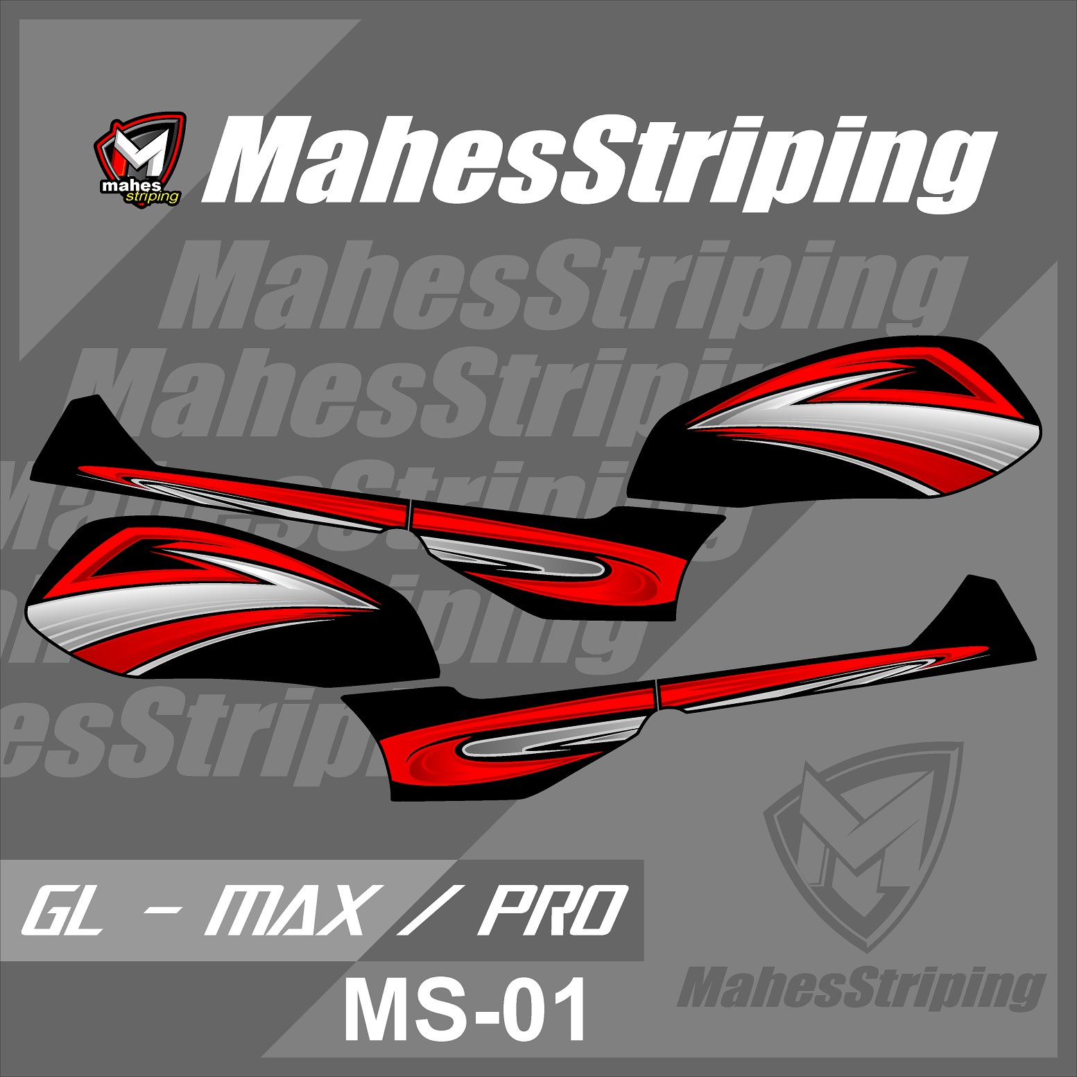 Sticker Striping Lis Variasi GL PRO GL MAX Desain Grafis Airbrush Elegant MS 01 Lazada Indonesia