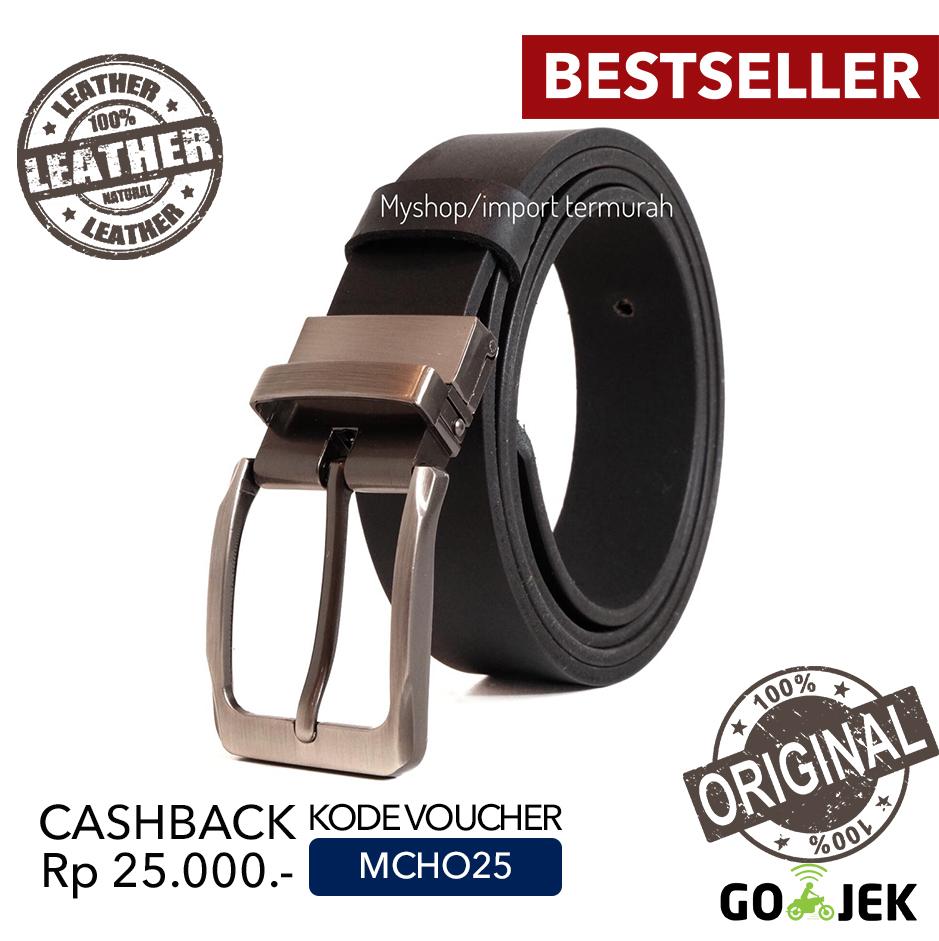 Gio 2000 Original - Gesper Sabuk Pria - Ikat Pinggang Kulit Pria - G581 Bolak