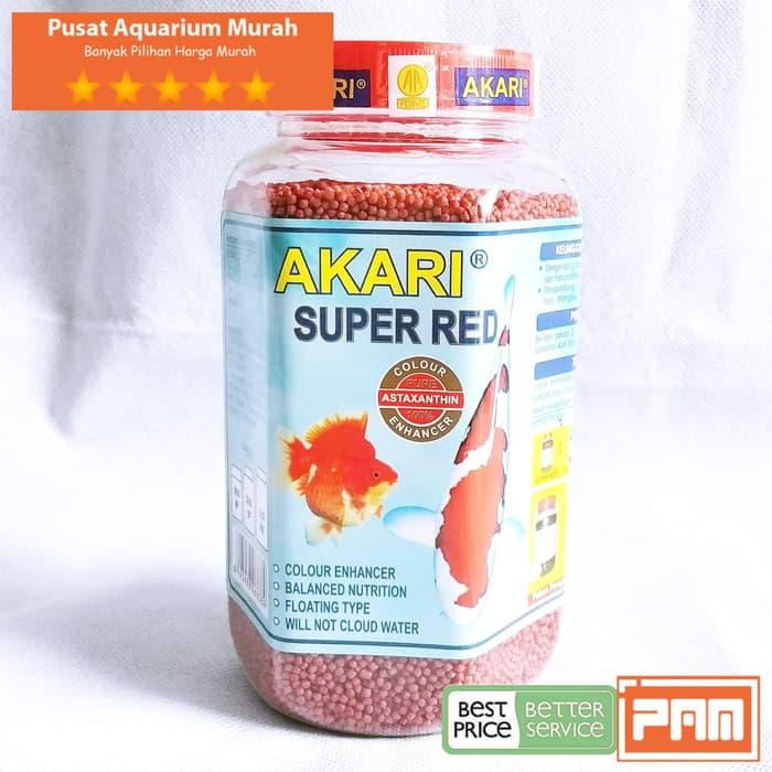 Pakan Ikan Koi Kecil Untuk Warna Pellet Akari Super Red 300 gr