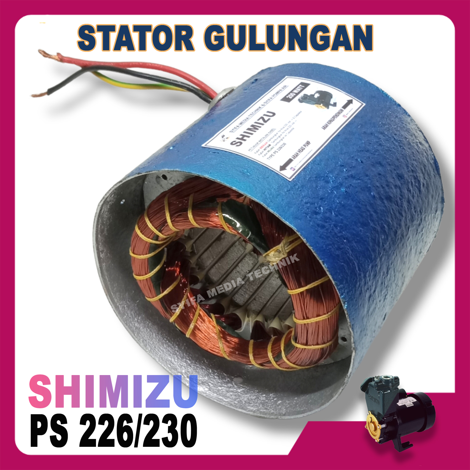 Stator Gulungan dinamo Shimizu Ps 226/230 BIT 200 WATT Lazada Indonesia