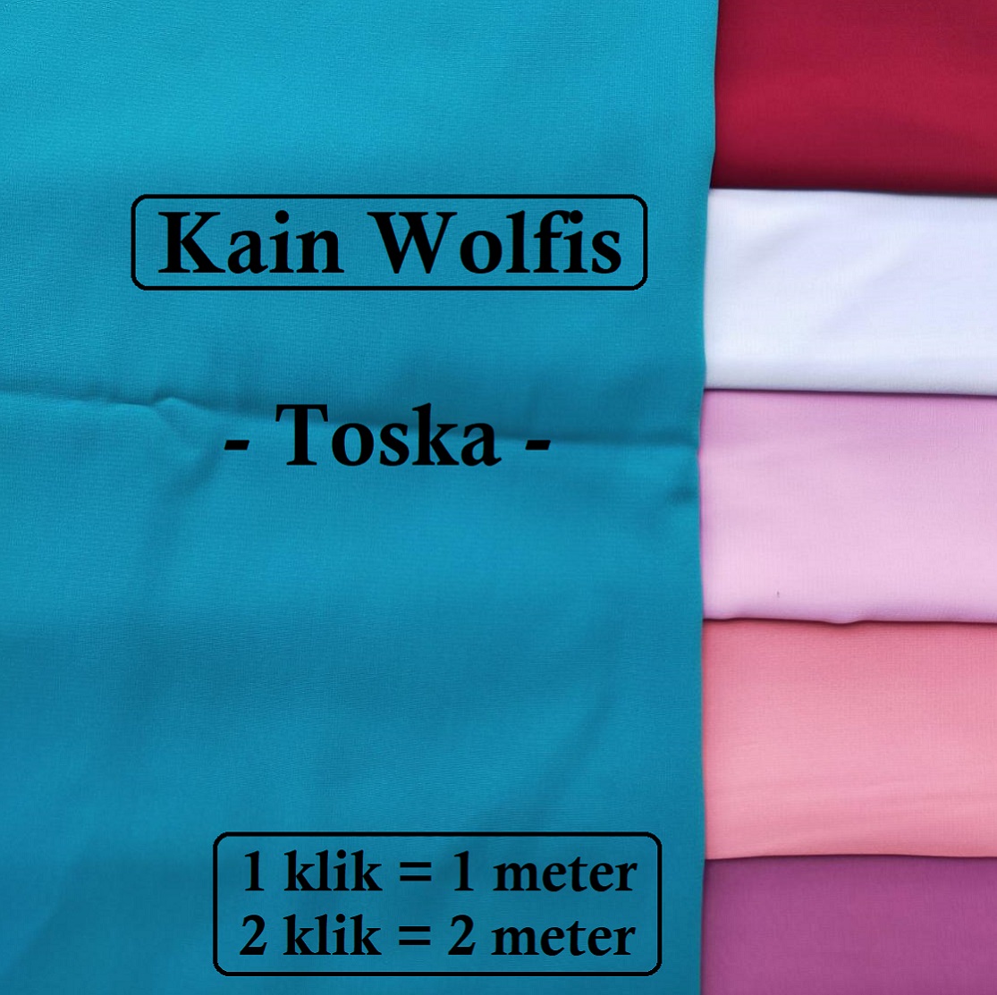 1 M Bahan Kain Wolfis Meteran Premium Kain Woolpeach Polos Untuk Membuat Kerudung Dan Baju Gamis Toko Cia Shop Lazada Indonesia