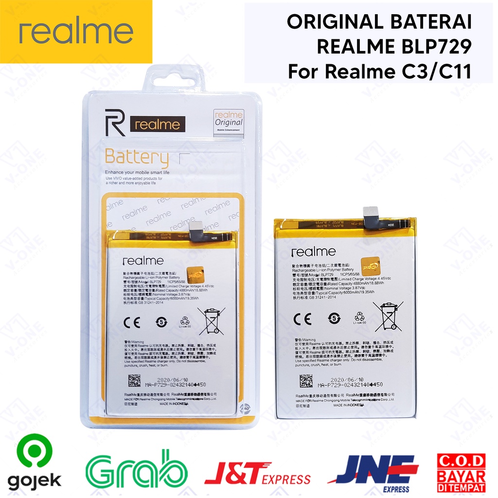 batre realme blp 729