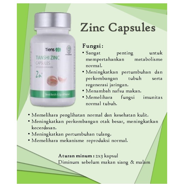 Tiens Zinc Capsules Isi 40 Kapsul Suplemen Penambah Berat Badan Suplemen Penggemuk Badan Full 40 Kapsul Promo Original Lazada Indonesia